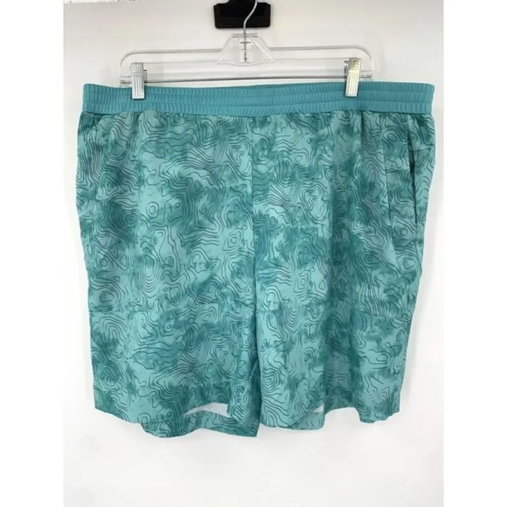 FLX‎ Aqua Teal Dynamic Stretch Men's Board Shorts Size XL